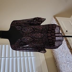 ladies floral print blouse